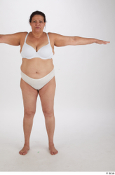 Whole Body Woman T poses Overweight Street photo references